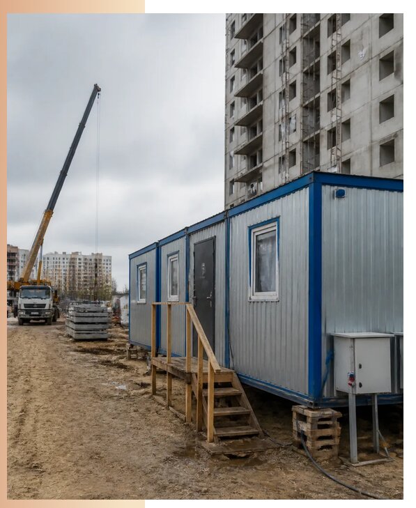 Аренда строительных вагончиков для рабочих в Новом Уренгое