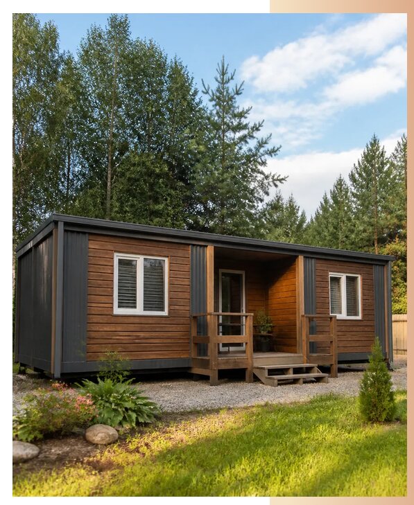 Дачный домик из двух бытовок в Новом Уренгое по цене от 363930 р. | БытовкаПрофи-Нвг